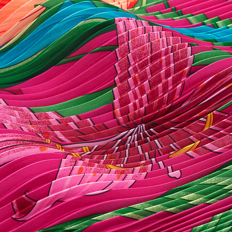 エルメス プリーツスカーフ Bouquet Final pleated scarf 140 | Hermès USA